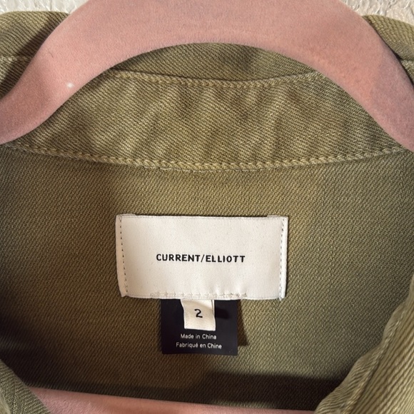 Current Elliot Green Denim Boiler Work Wear Jumpsuit Button Down Size 2 - Picture 4 of 8